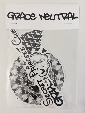 GRACE NEUTRAL MIXED STICKER Pack of 5